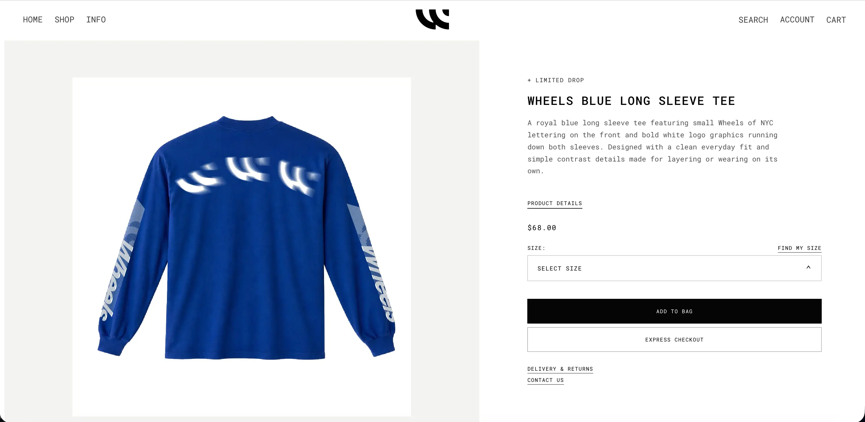 Wheels of NYC custom product page