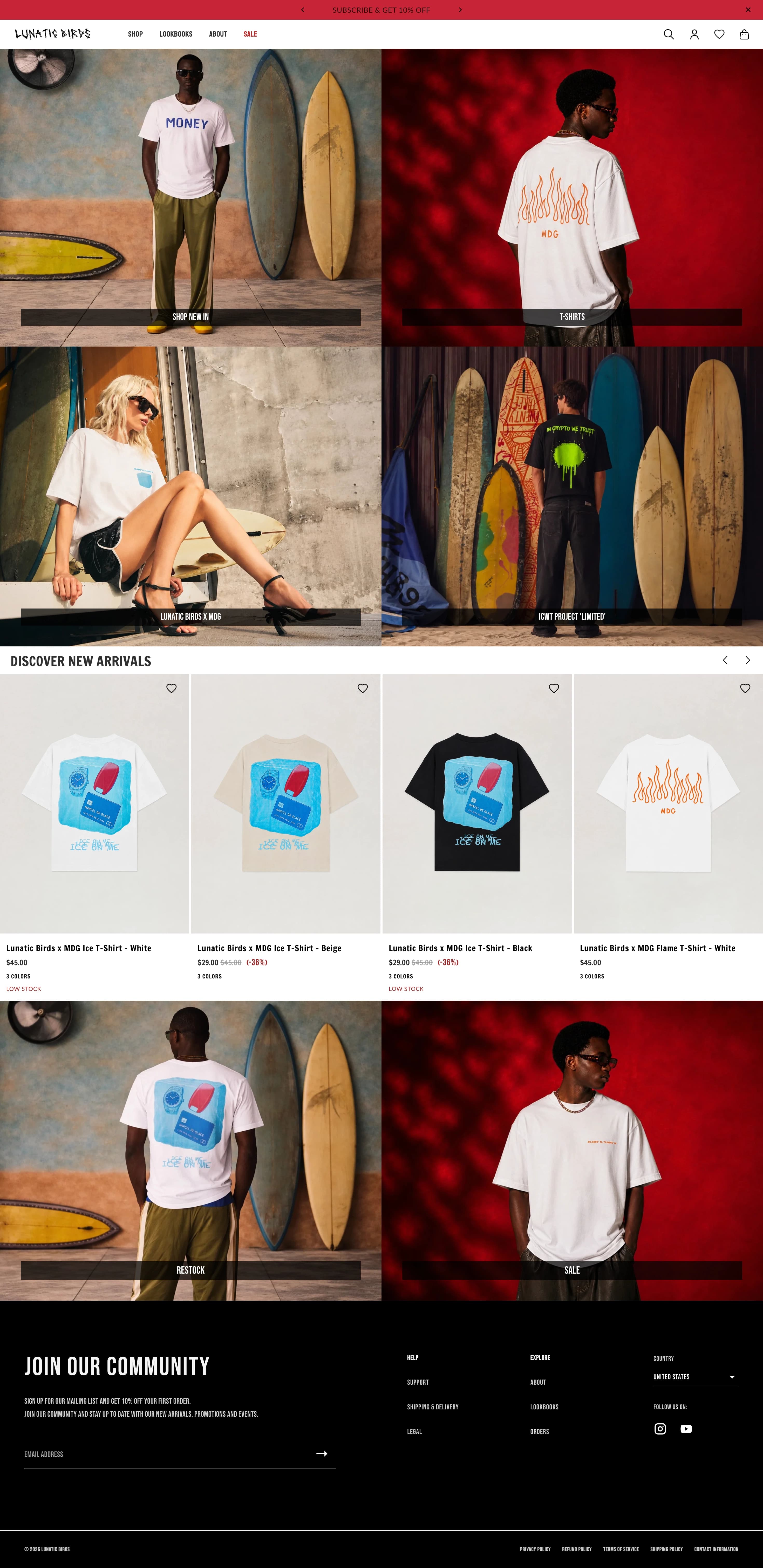 Lunatic Birds website